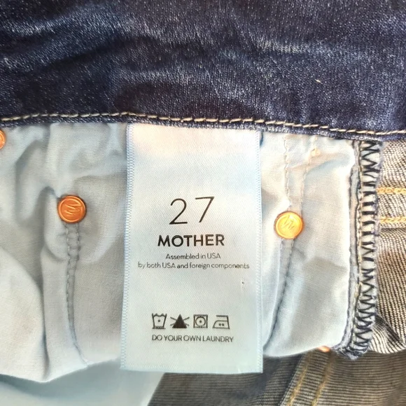 MOTHER The Looker Crop in On The Edge Jeans Size 27 - Picture 6 of 12